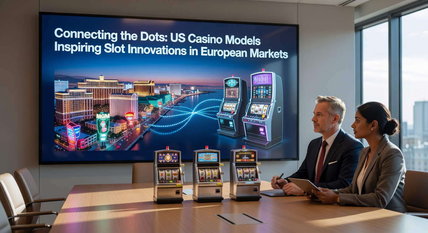 US casino floor with advanced slot machines influencing European designs