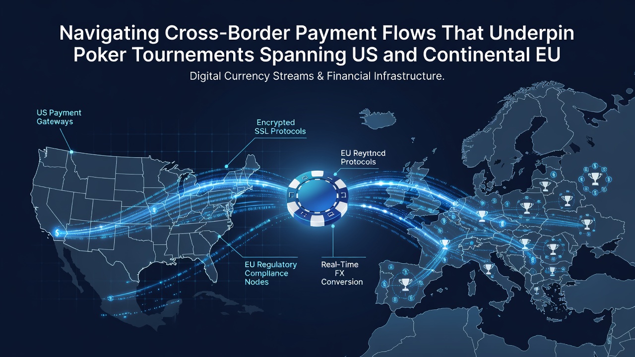 Digital payment rails connecting poker platforms across the Atlantic