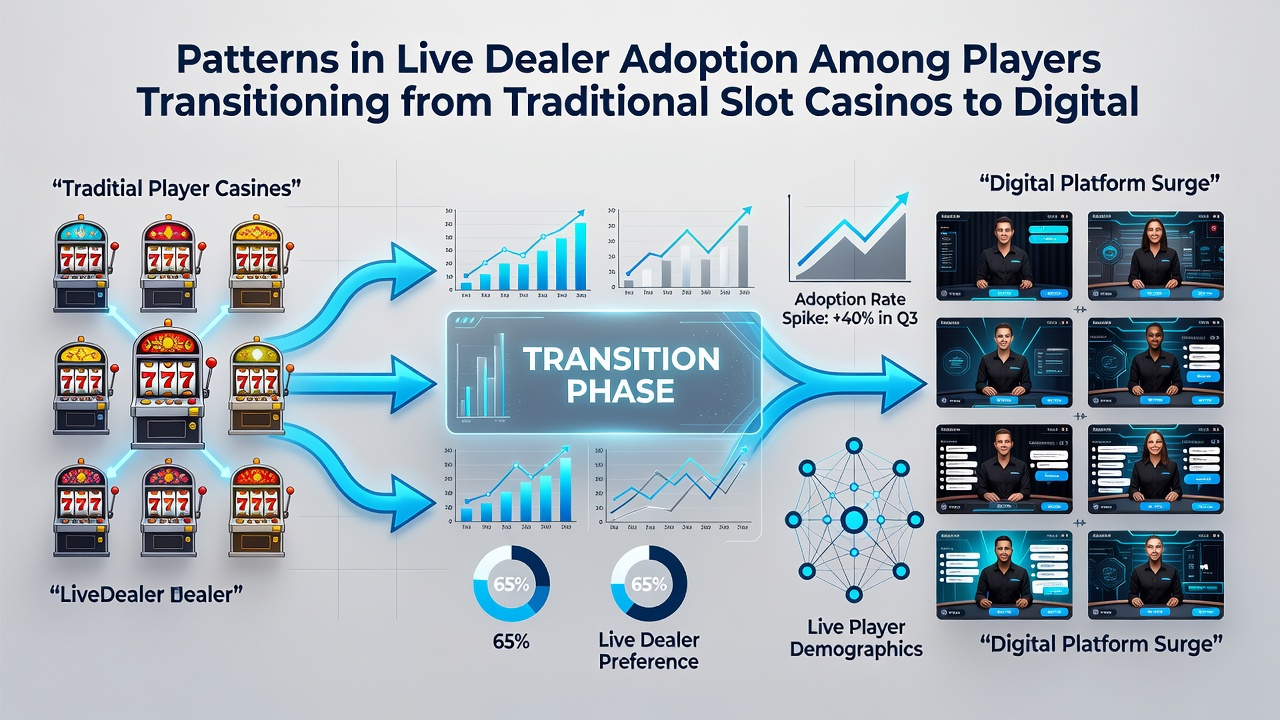 Analytics dashboard showing live dealer adoption trends among former slot players