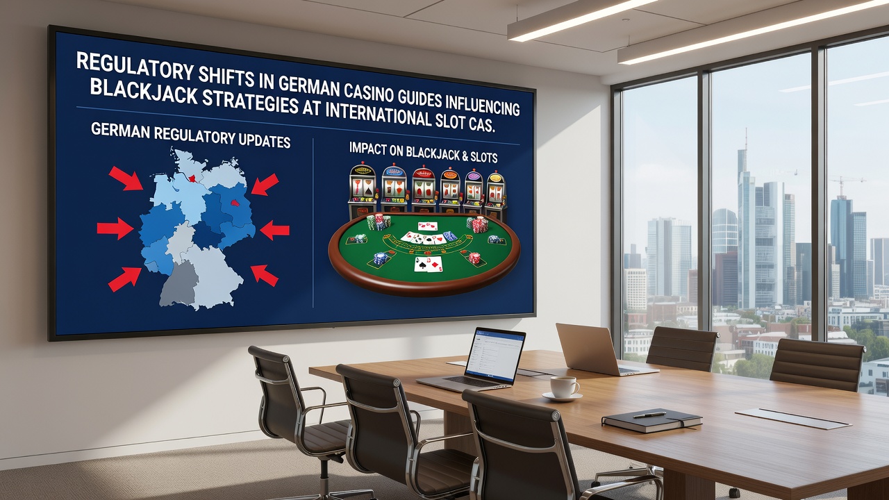 Blackjack table interface on an international online casino platform showing regulatory compliance notices